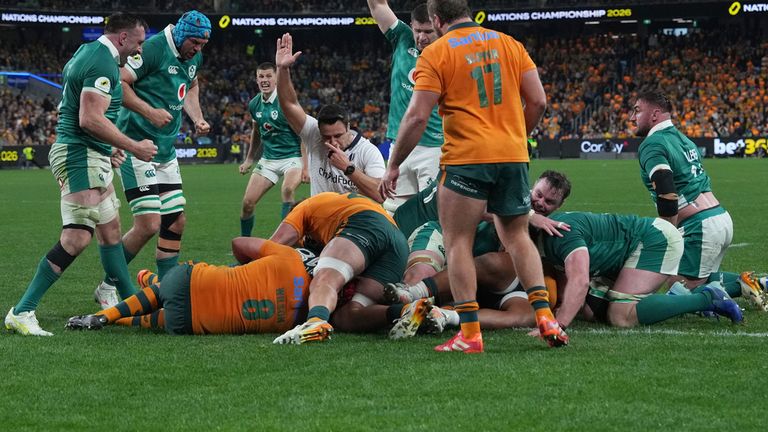 Tom Clarkson forced his way through contact to score the Test's decisive try with three minutes to play 