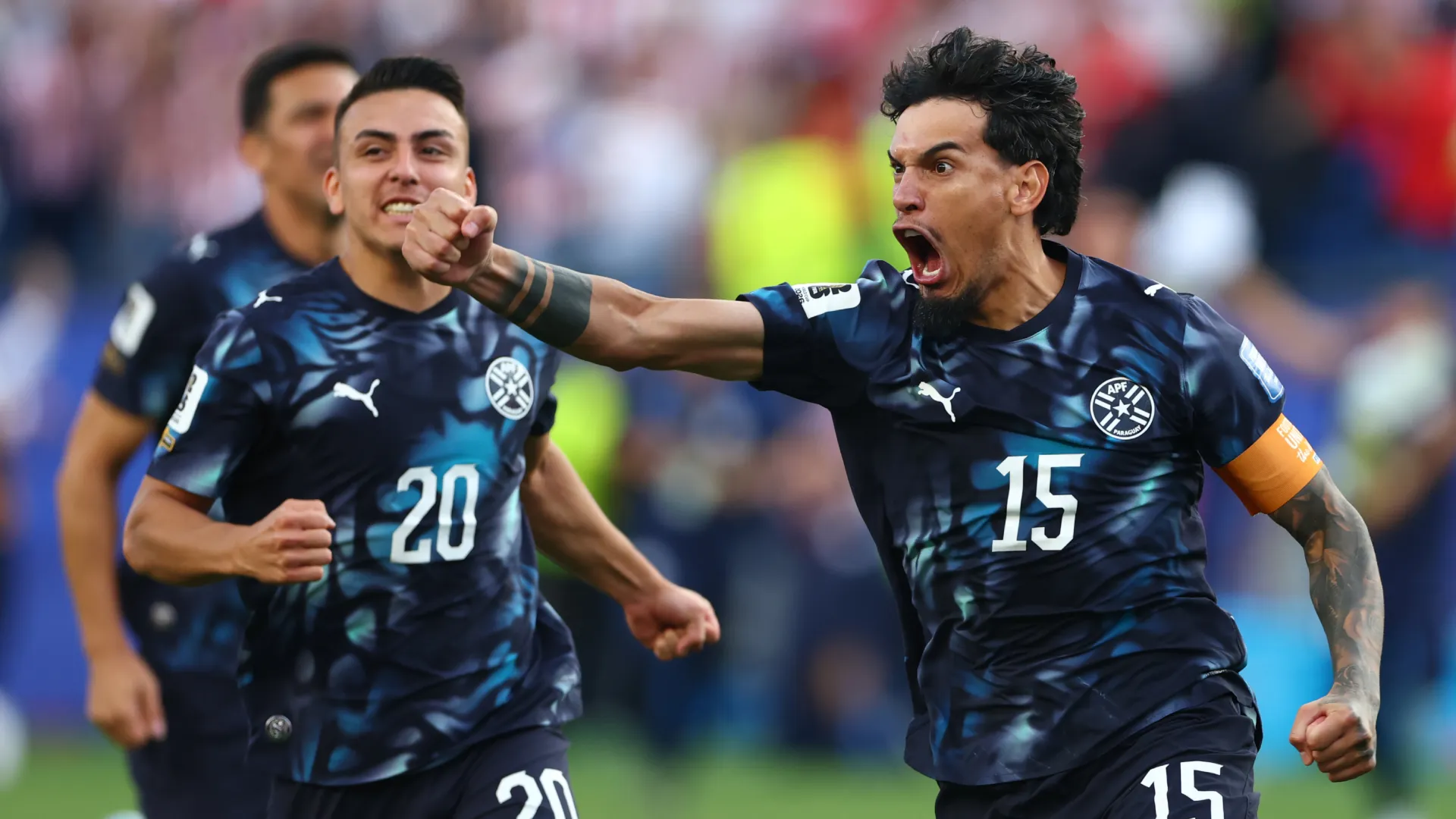 Gustavo Gomez celebrating