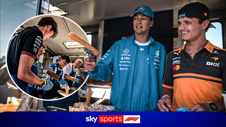 F1 drivers try their hand at frying up a perfect fish and chips!