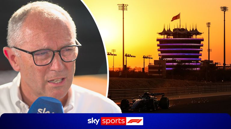 F1 chief Stefano Domenicali reveals hopes of restoring cancelled race to the 2026 schedule. Pic: Bahrain Intl Circuit
