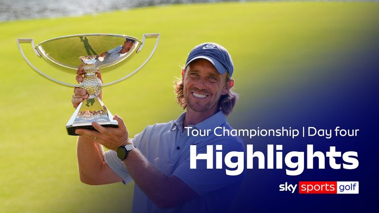 Highlights from the final round of the PGA Tour's season-ending Tour Championship, in Atlanta, Georgia.