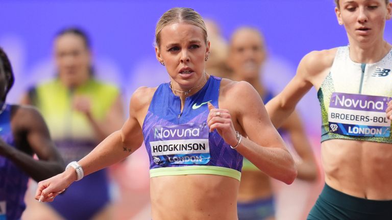 Keely Hodgkinson wasn't able to give the London fans a second world record