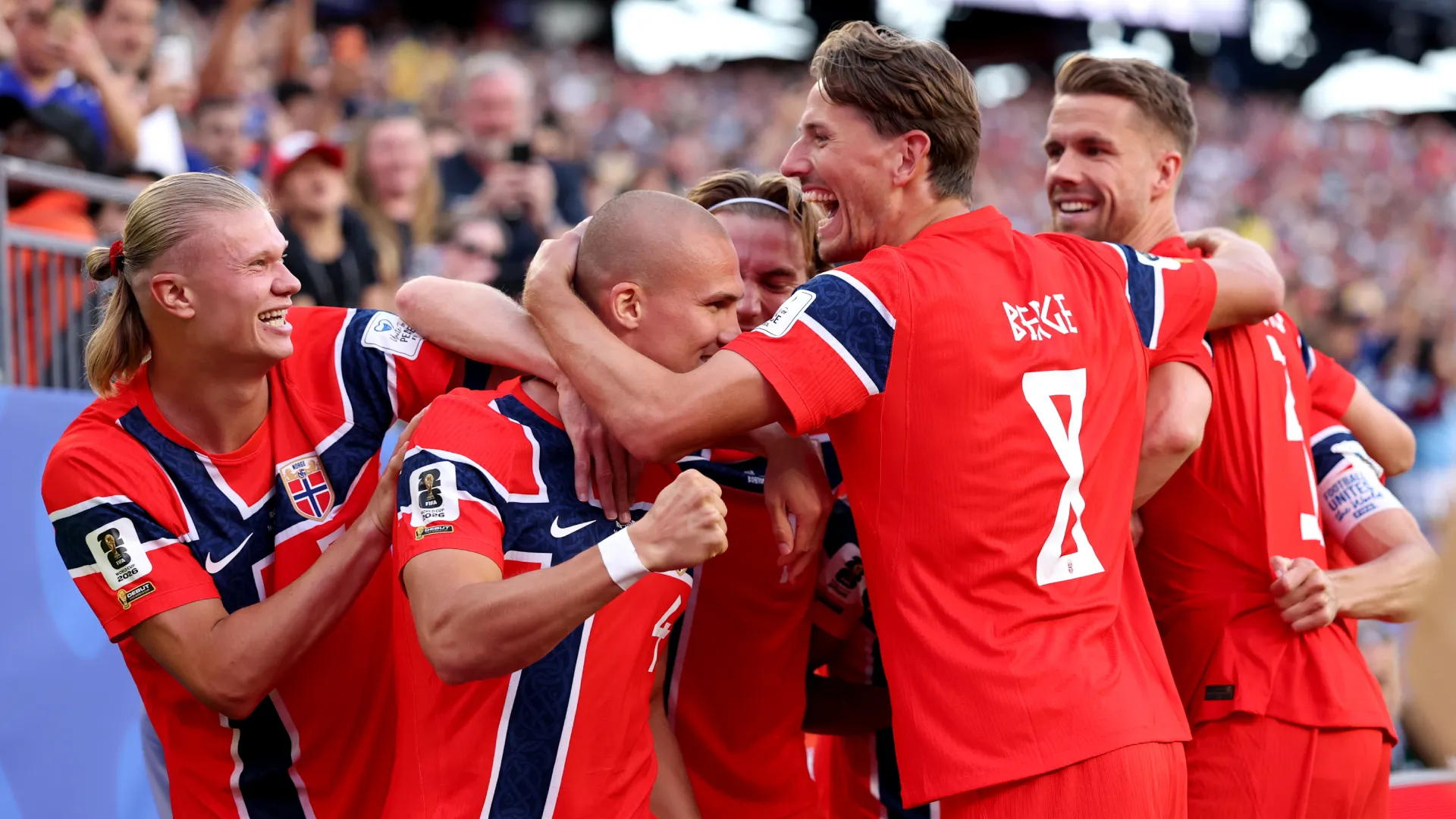 Norway players celebrate
