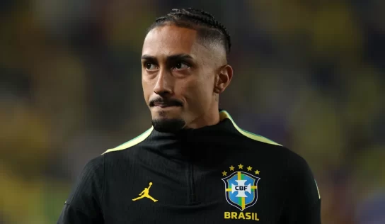 Why is Raphinha not playing for Brazil against Japan at the 2026 World Cup?