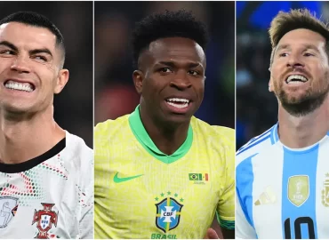 Cristiano Ronaldo and Lionel Messi have company as Vinicus equals rare World Cup goalscoring record
