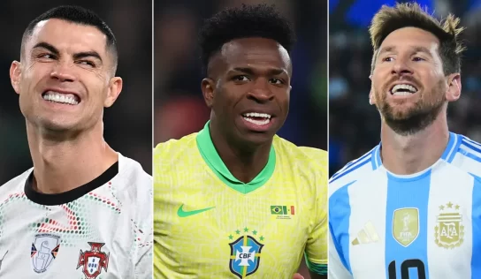 Cristiano Ronaldo and Lionel Messi have company as Vinicus equals rare World Cup goalscoring record
