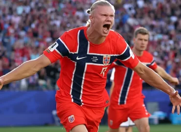 Video: Erling Haaland reaches 60 goals for Norway in just 53 games with strike against Ivory Coast