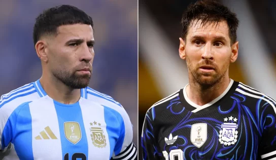 Only Lionel Messi and three legends stand above 2022 World Cup winner Nicolas Otamendi after emotional Argentina retirement