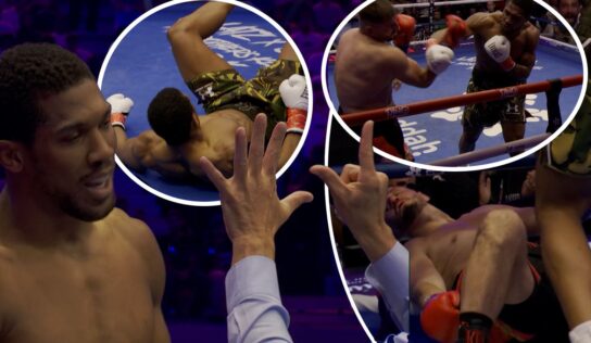 Three knockdowns in two rounds! Highlights of Joshua’s comeback fight