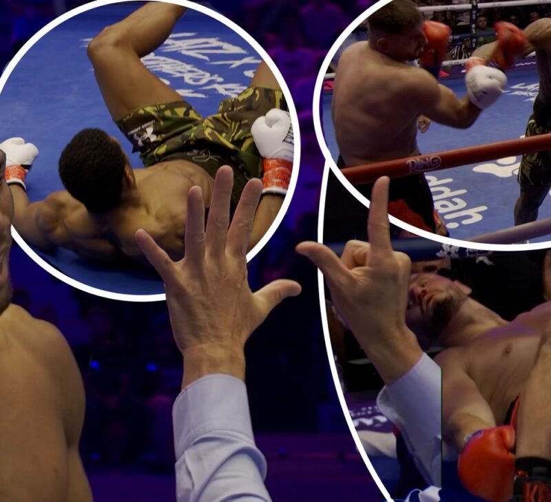 Three knockdowns in two rounds! Highlights of Joshua’s comeback fight