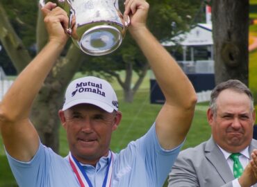 US Senior Open: Padraig Harrington defends title at Scioto Country Club as Ian Poulter finishes fourth on debut | Golf News