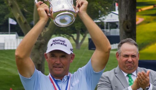 US Senior Open: Padraig Harrington defends title at Scioto Country Club as Ian Poulter finishes fourth on debut | Golf News